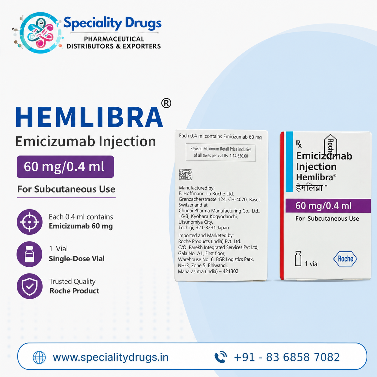 Hemlibra Injection 60 mg 1 Hemlibra Injection 60 mg